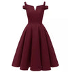 Rochie Pin Up Anii 50 Bordeaux