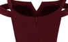 Rochie Pin Up Anii 50 Bordeaux