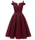 Rochie Pin Up Anii 50 Bordeaux