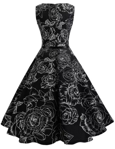 Rochie Pin Up Neagra Anii '50