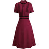 Rochie Chic Burgundy Din Anii 60