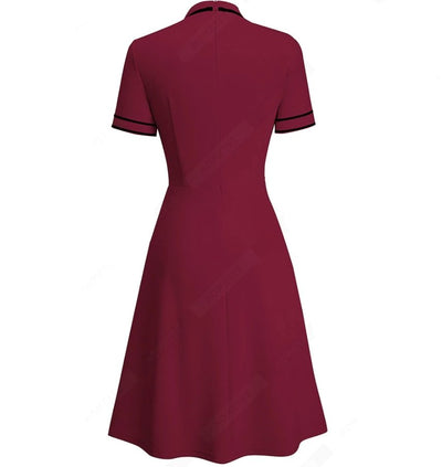 Rochie Chic Burgundy Din Anii 60