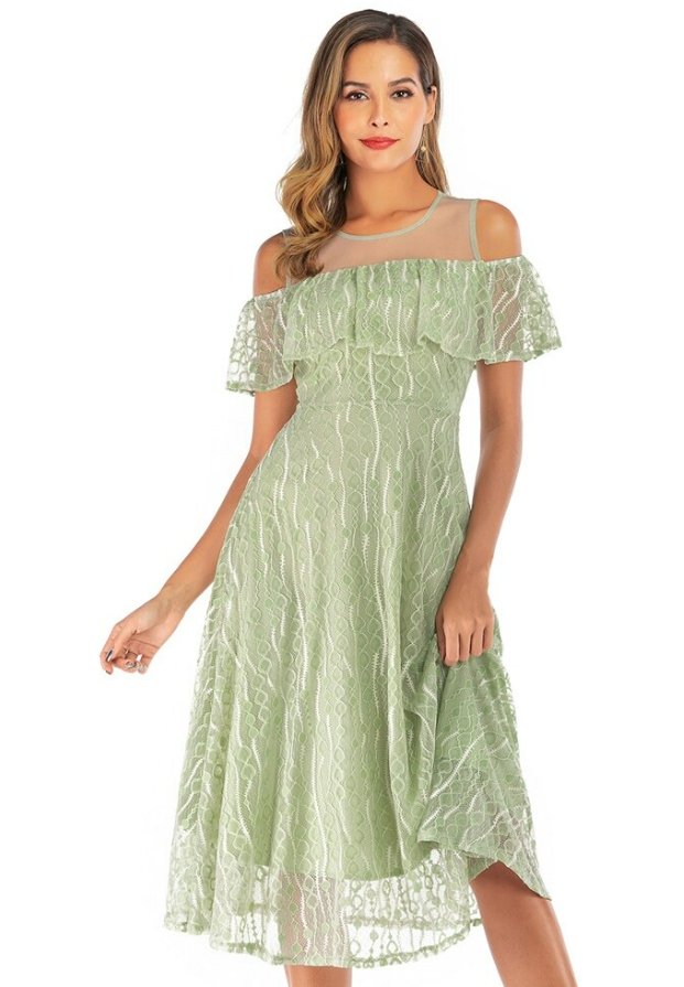 Rochie Anii 60 Pentru Nunta Verde
