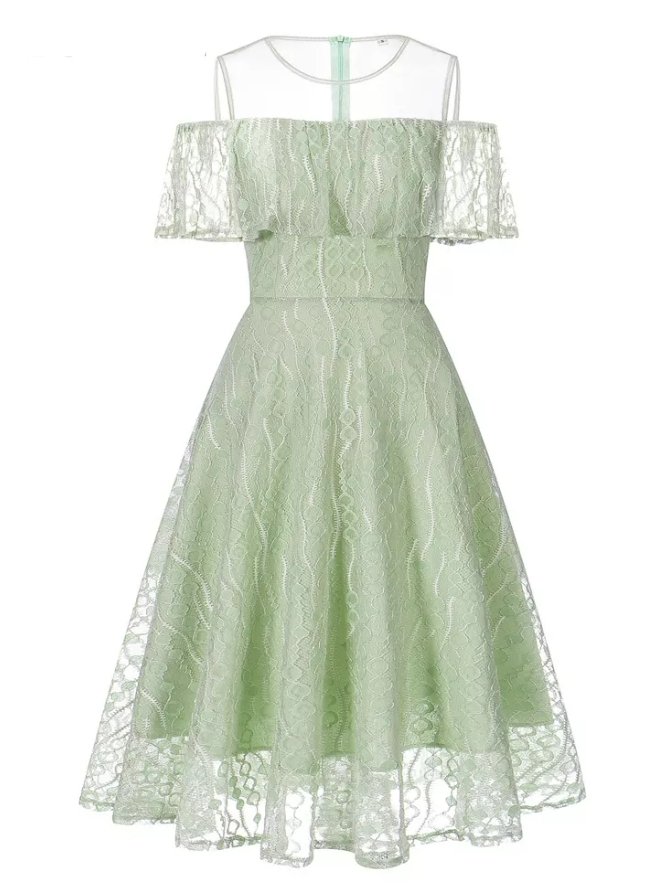 Rochie Anii 60 Pentru Nunta Verde