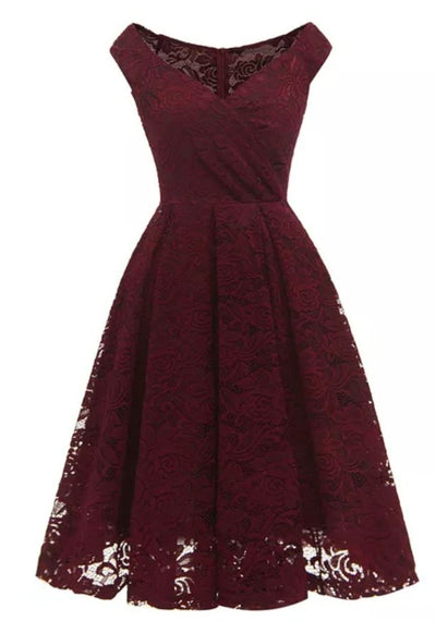 Rochie De Seara Anii '60 Bordeaux