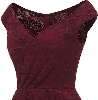 Rochie De Seara Anii '60 Bordeaux