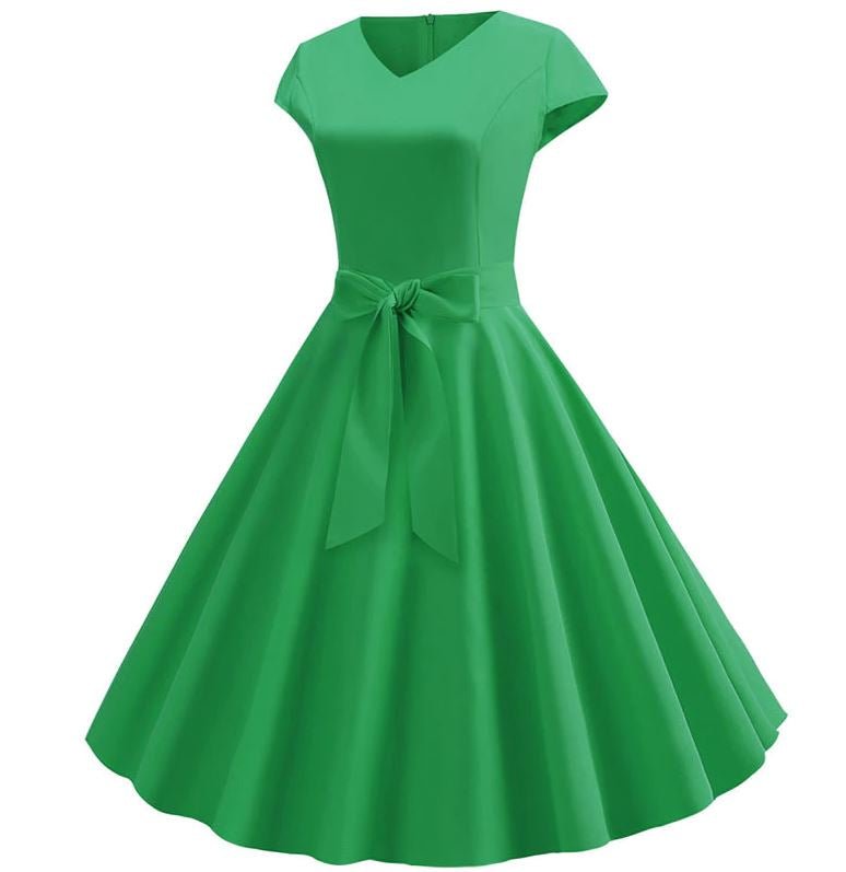 Rochie Verde Vintage Anilor 60