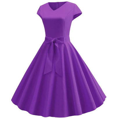 Rochie Vintage Mov Anilor 60