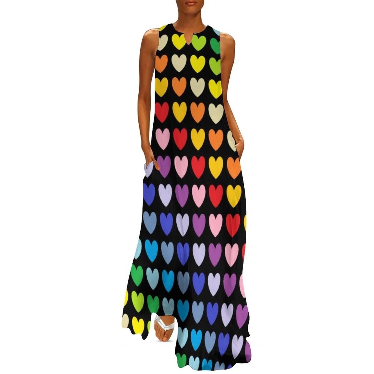 Rochie Multicolora Chic Din Anii 70