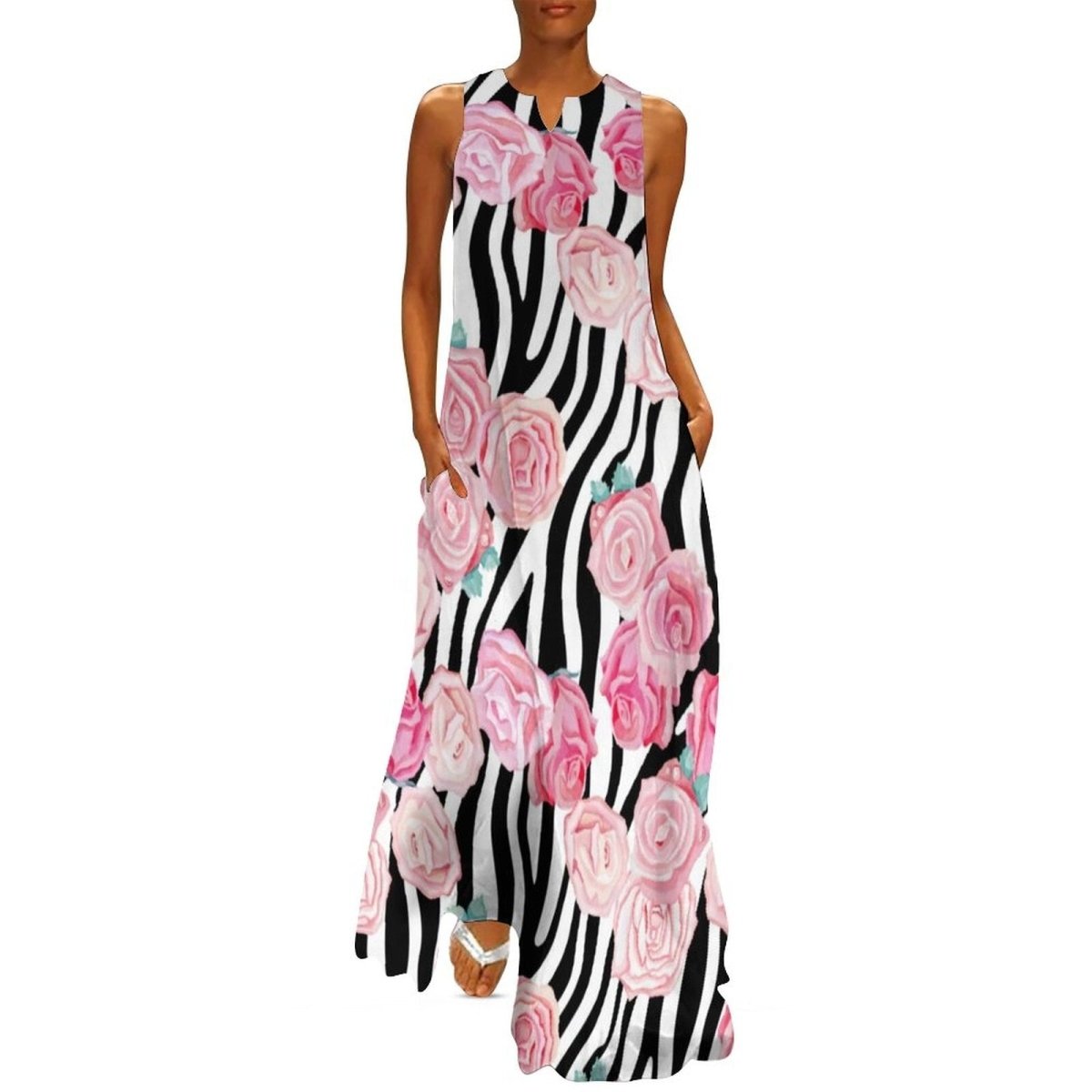 Rochie De Flori Vintage Anilor 70