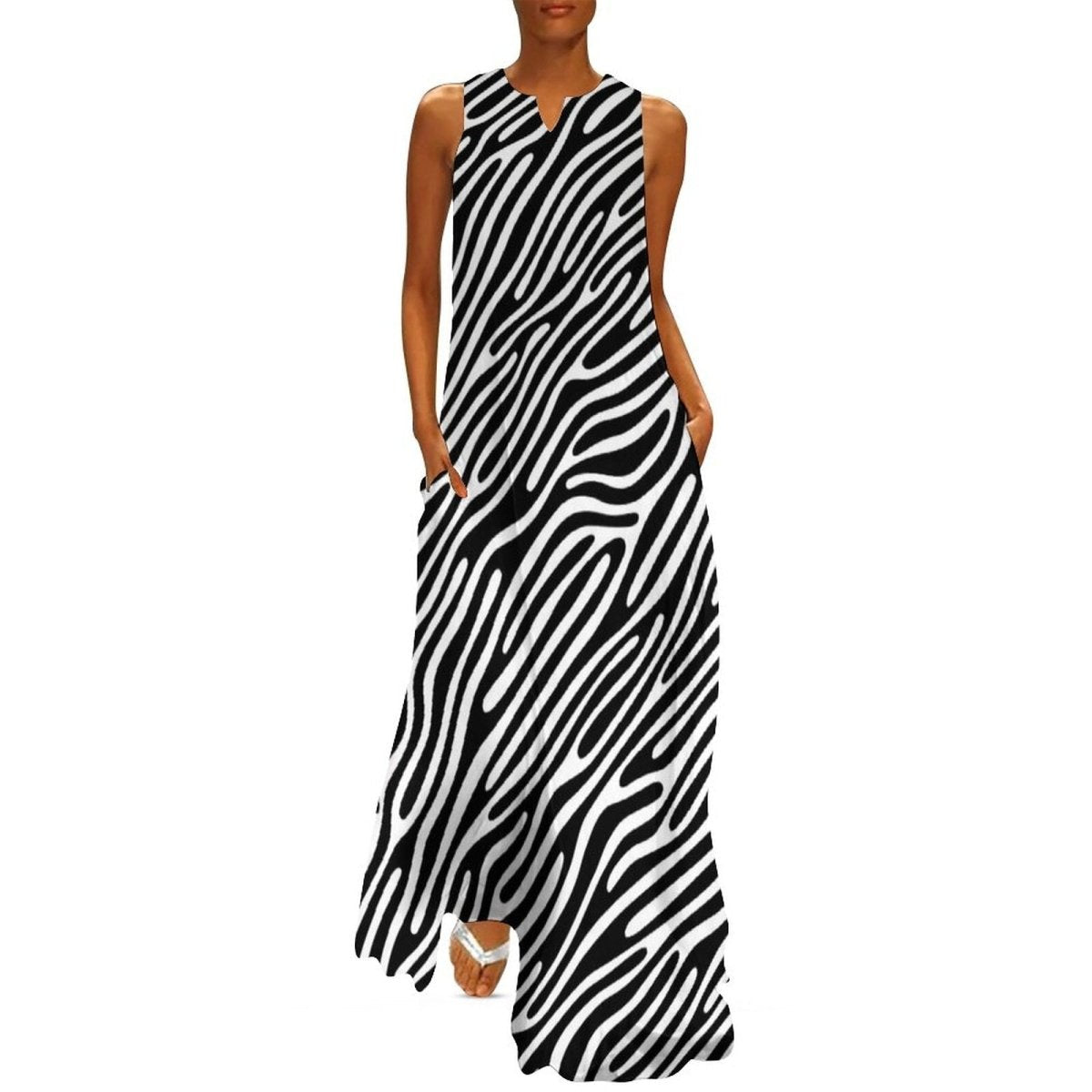 Rochie Vintage Zebra Din Anii 70