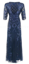 Rochie Vintage Albastră Anii 20