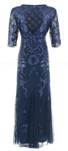 Rochie Vintage Albastră Anii 20
