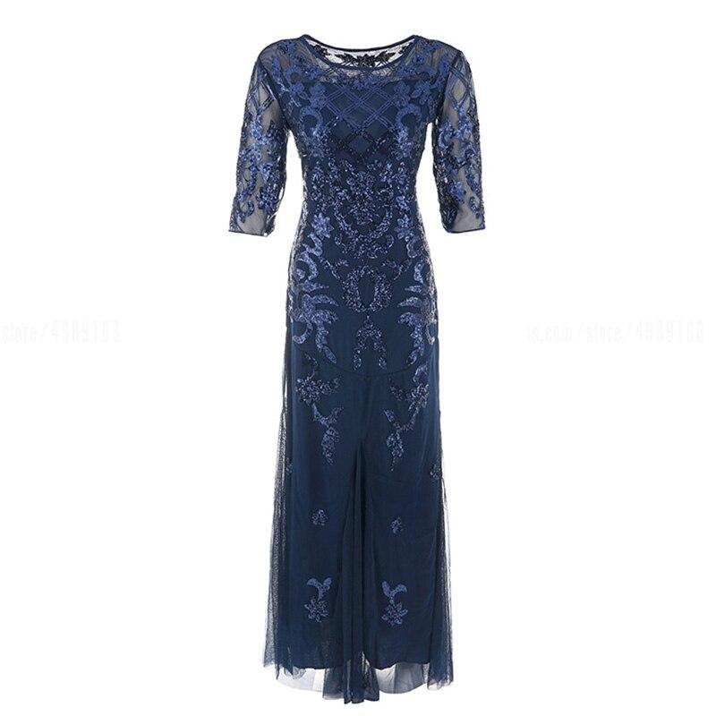 Rochie Vintage Albastră Anii 20