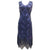 Rochie Albastră Vintage Anilor 20