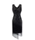 Rochie Neagră Vintage Plus Size Anilor 20