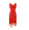 Rochie Roșie Vintage Plus Size Anilor 20