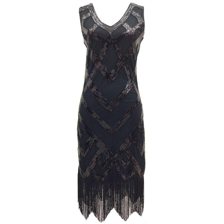 Rochie Vintage Anilor 20 Neagra
