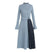 Rochie Asimetrică Anii 40 Albastru