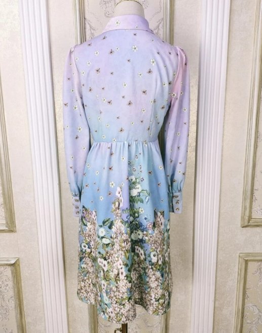 Rochie Scurtă Cu Guler Cămașă Anilor 40