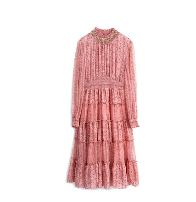 Rochie Vintage Roz Pal Din Anii 40