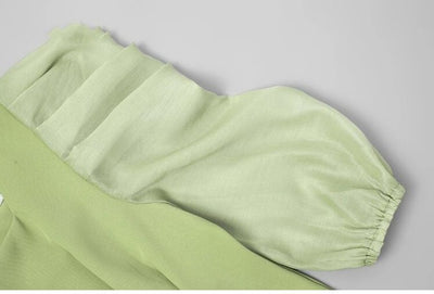 Rochie Verde Pal Vintage Anilor 40