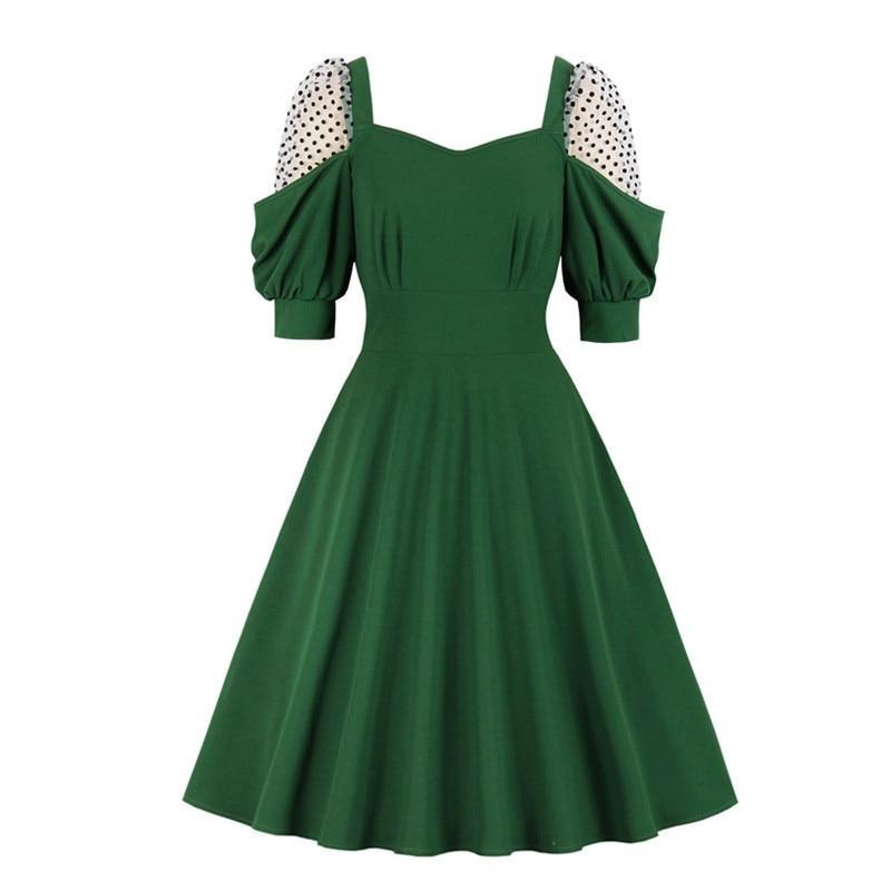 Rochie Verde De Damă Din Anii 50