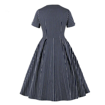 Rochie Vintage Bleumarin Din Anii 50