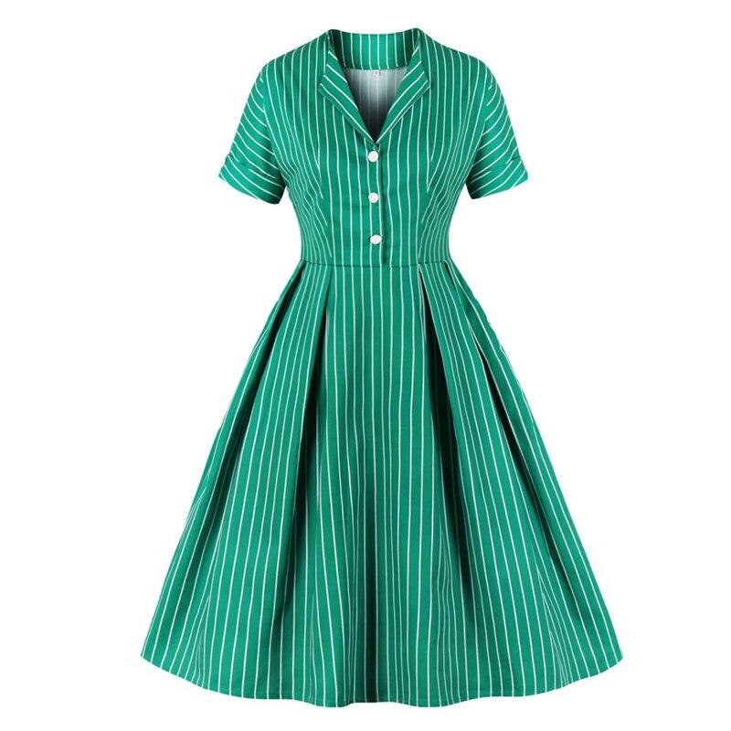 Rochie Verde Vintage Anilor 50