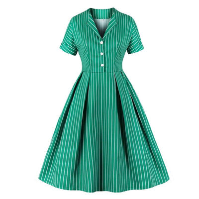 Rochie Verde Vintage Anilor 50