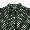 Rochie Vintage Verde Cu Buline Anilor 50