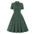 Rochie Vintage Verde Cu Buline Anilor 50