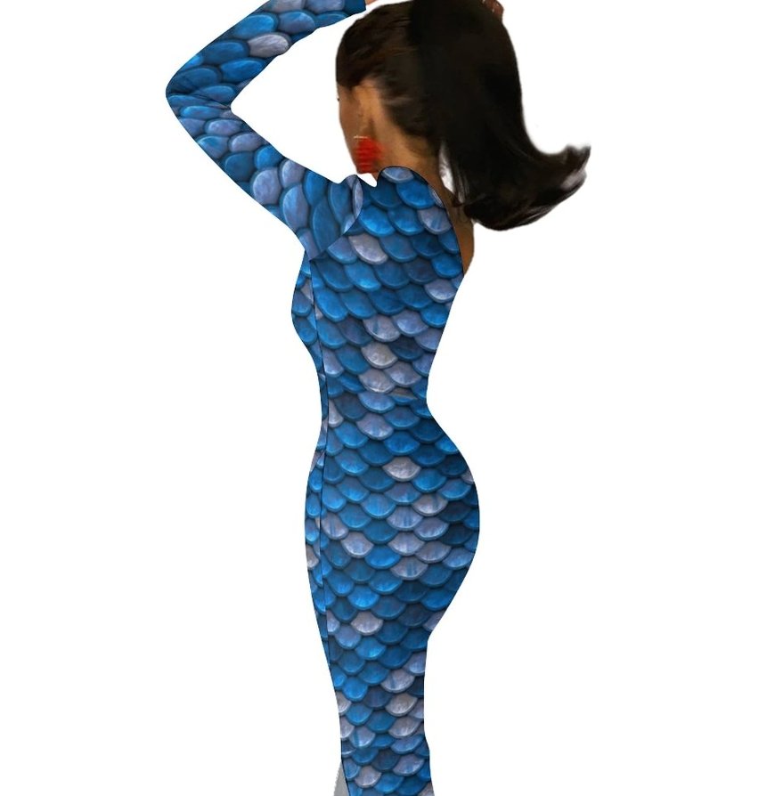 Rochie Albastră Anilor 70