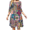 Rochie Hippie Flower Power Din Anii 70