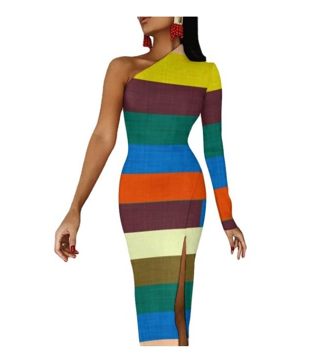 Rochie Anii 70 Multicolor