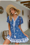 Rochie Floral Vintage Albastra