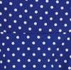 Rochie Vintage Albastră Cu Buline Albe