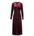 Rochie Bordeaux În Stil Vintage Anilor 40