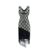 Rochie Charleston Anilor 20 - Verde Și Auriu
