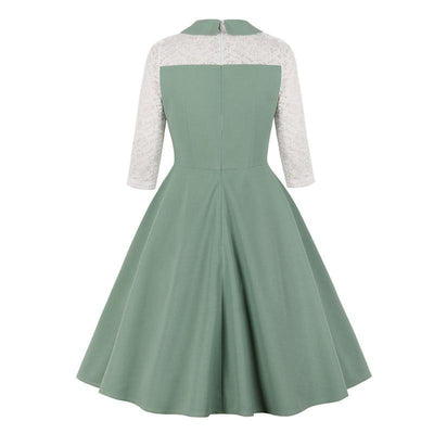 Rochie De Cocktail Verde Anii 50