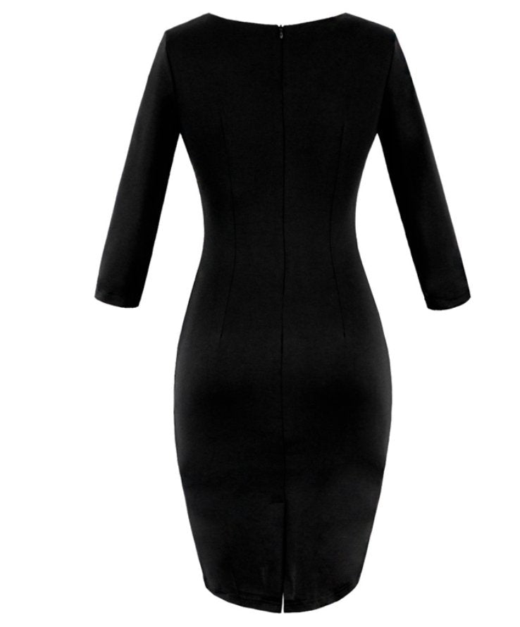 Rochie Creion Anii 60 Neagra