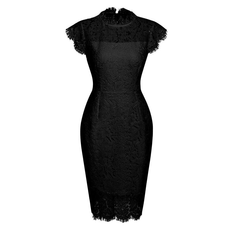 Rochie Creion Din Dantela Vintage Neagra