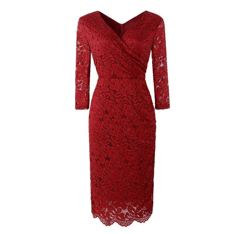 Rochie Creion Vintage Anilor 50 Bordeaux