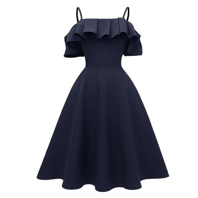 Rochie De Seară Bleumarin Anilor 50