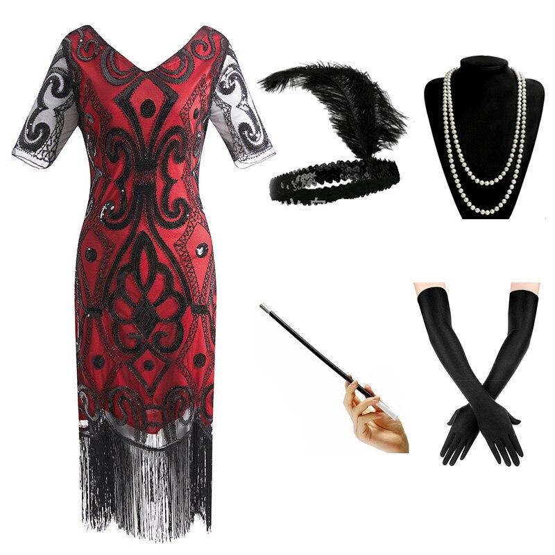 Rochie Roșie De Seară Anii 20