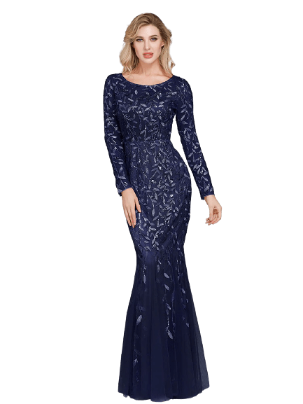 Rochie De Seară Gatsby Șic Bleumarin