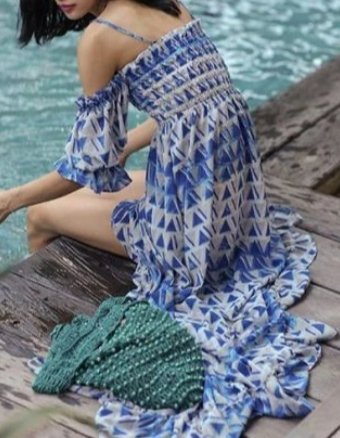 Rochie De Seară Vintage Albastră