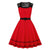 Rochie De Seară Roșie Rockabilly Vintage