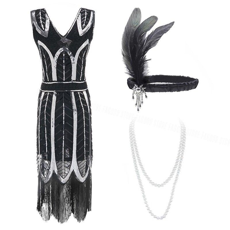 Anii 20 30 Rochie Argintie