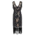 Rochie Neagră Și Aurie Gatsby Spirit